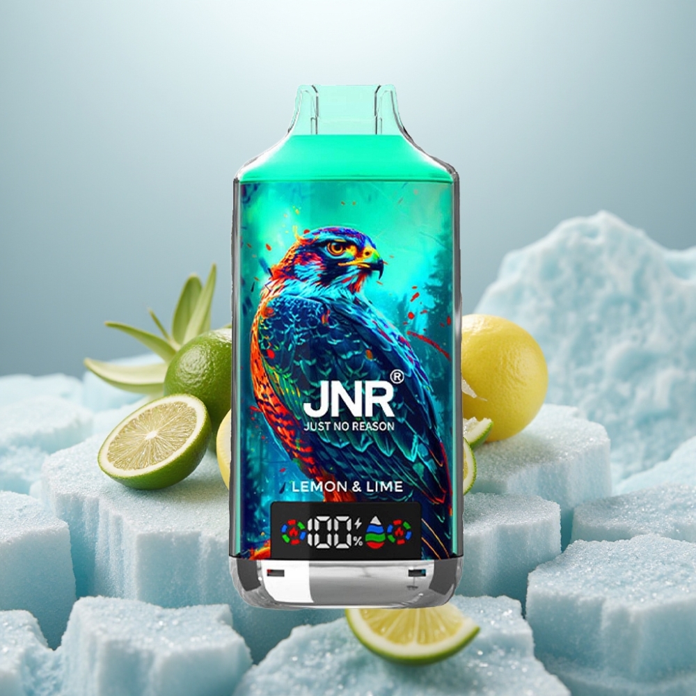 JNR Falcon X 18000 Puffs Limão Lima Dual Mesh Coil Digital Display