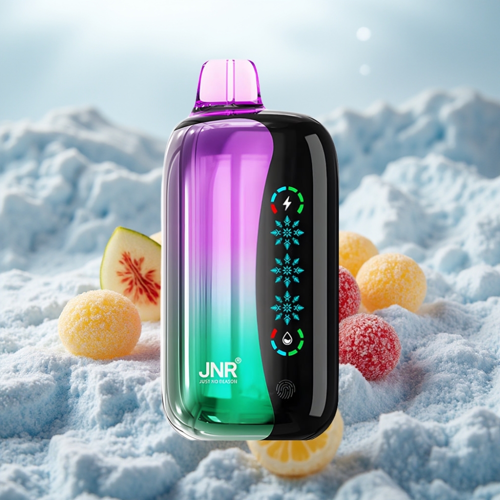 JNR Flex Ice 21000 Puffs Disposable Vape Gomas de Cereja Azeda Ice Ajustável JNR Flex Ice 21000 Puffs Disposable Vape Gomas de Cereja Azeda Ice Ajustável
