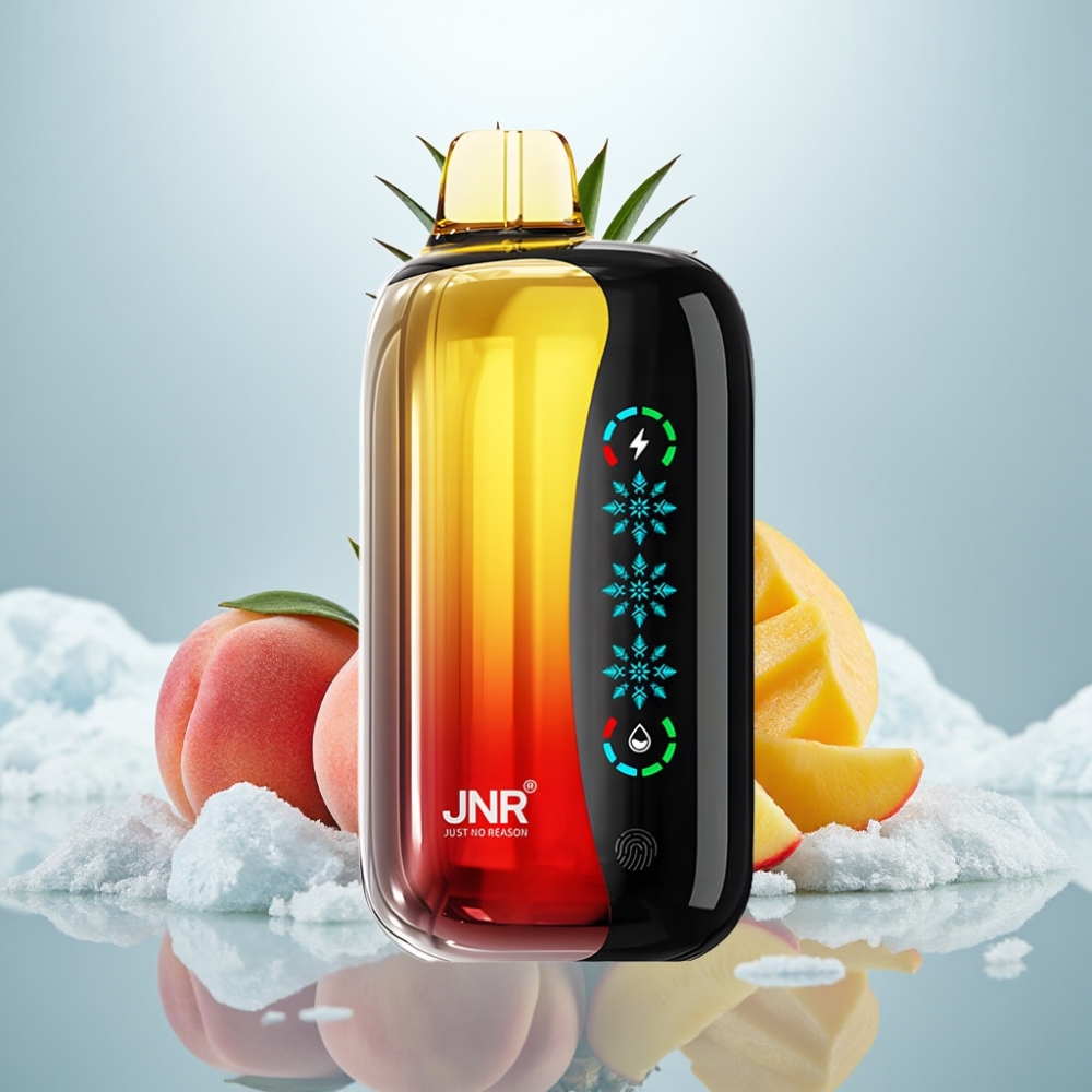 JNR Flex Ice 21000 Puffs Disposable Vape Pêssego Manga Abacaxi Gelo Ajustável Toque Tela JNR Flex Ice 21000 Puffs Disposable Vape Pêssego Manga Abacaxi Gelo Ajustável Toque Tela