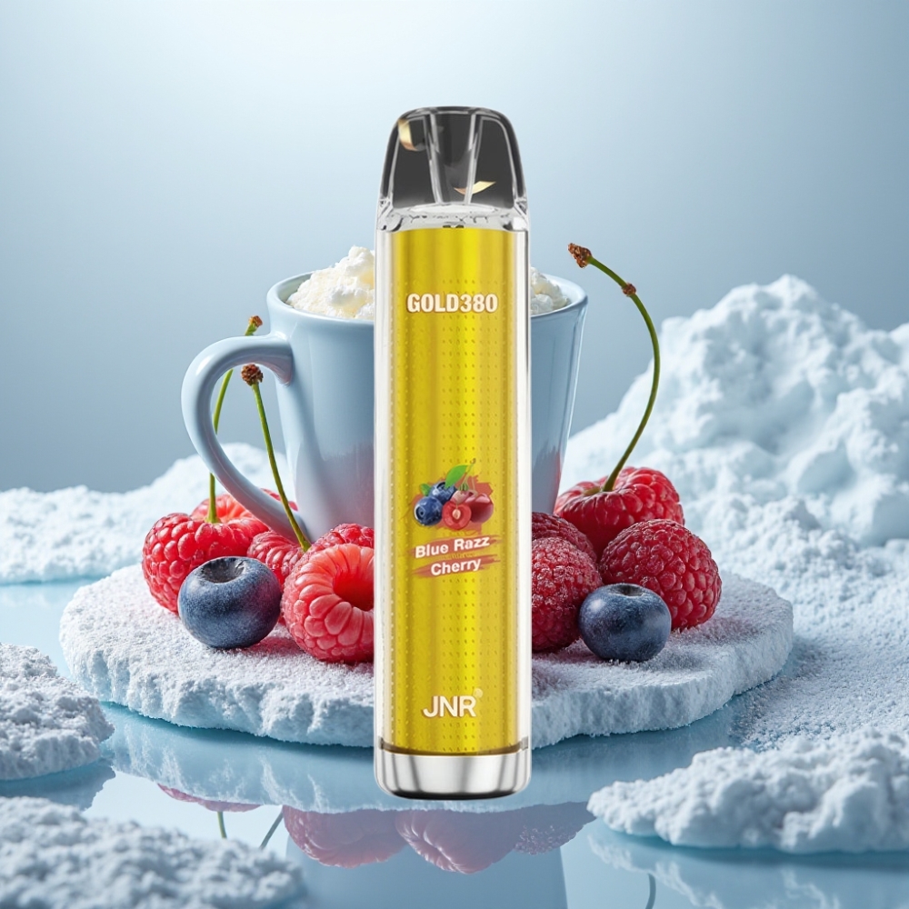JNR Gold380 6000 Puffs Descartável Vape Blue Razz Cereja 1500mAh 13ml JNR Gold380 6000 Puffs Descartável Vape Blue Razz Cereja 1500mAh 13ml
