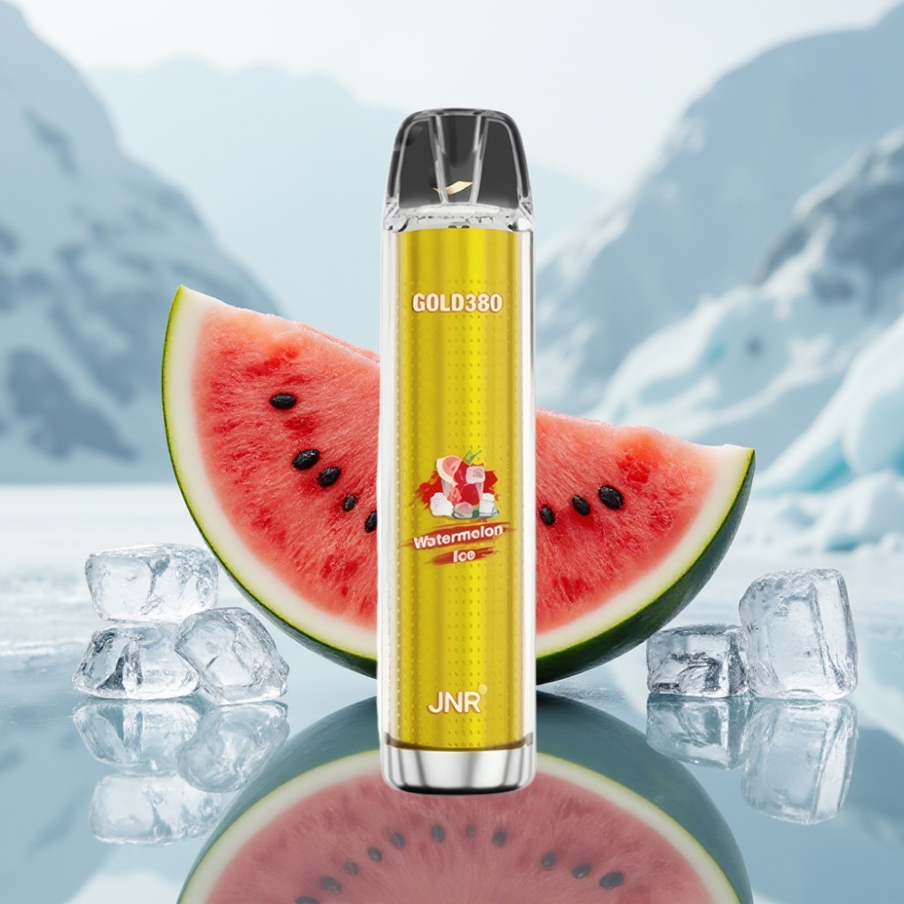 JNR Gold380 6000 Puffs Disposable Vape Melancia Gelo Capacidade 13ml JNR Gold380 6000 Puffs Disposable Vape Melancia Gelo Capacidade 13ml