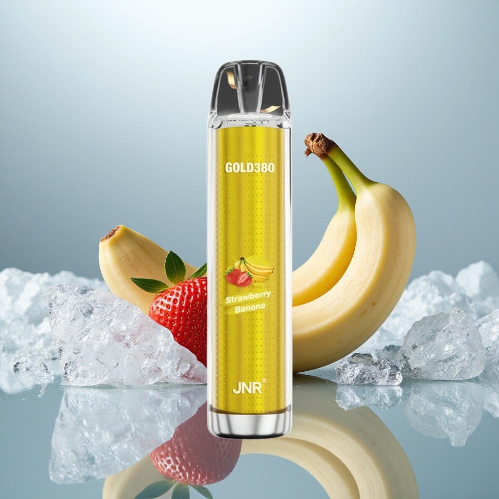 JNR Gold380 6000 Puffs Disposable Vape Morango Banana 1500mAh 13ml JNR Gold380 6000 Puffs Disposable Vape Morango Banana 1500mAh 13ml