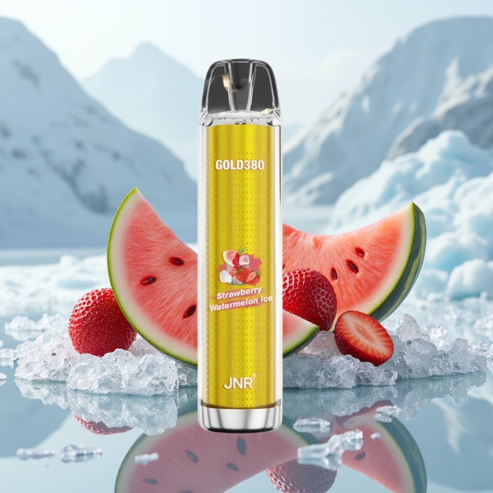 JNR Gold380 6000 Puffs Disposable Vape Morango Melancia Gelada 1500mAh 13ml