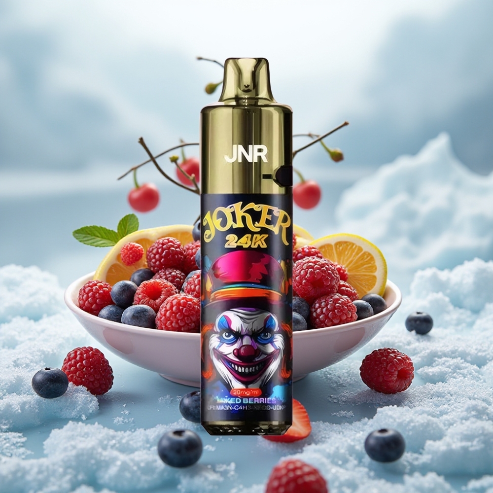 JNR Joker 24K Puffs Disposable Vape Frutas Silvestres Pod Recarregável 2+10ml