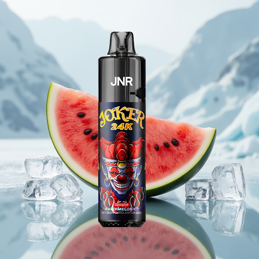 JNR Joker 24K Puffs Disposable Vape Melancia Gelo Recarregável 2+10ml 24000 Puffs JNR Joker 24K Puffs Disposable Vape Melancia Gelo Recarregável 2+10ml 24000 Puffs