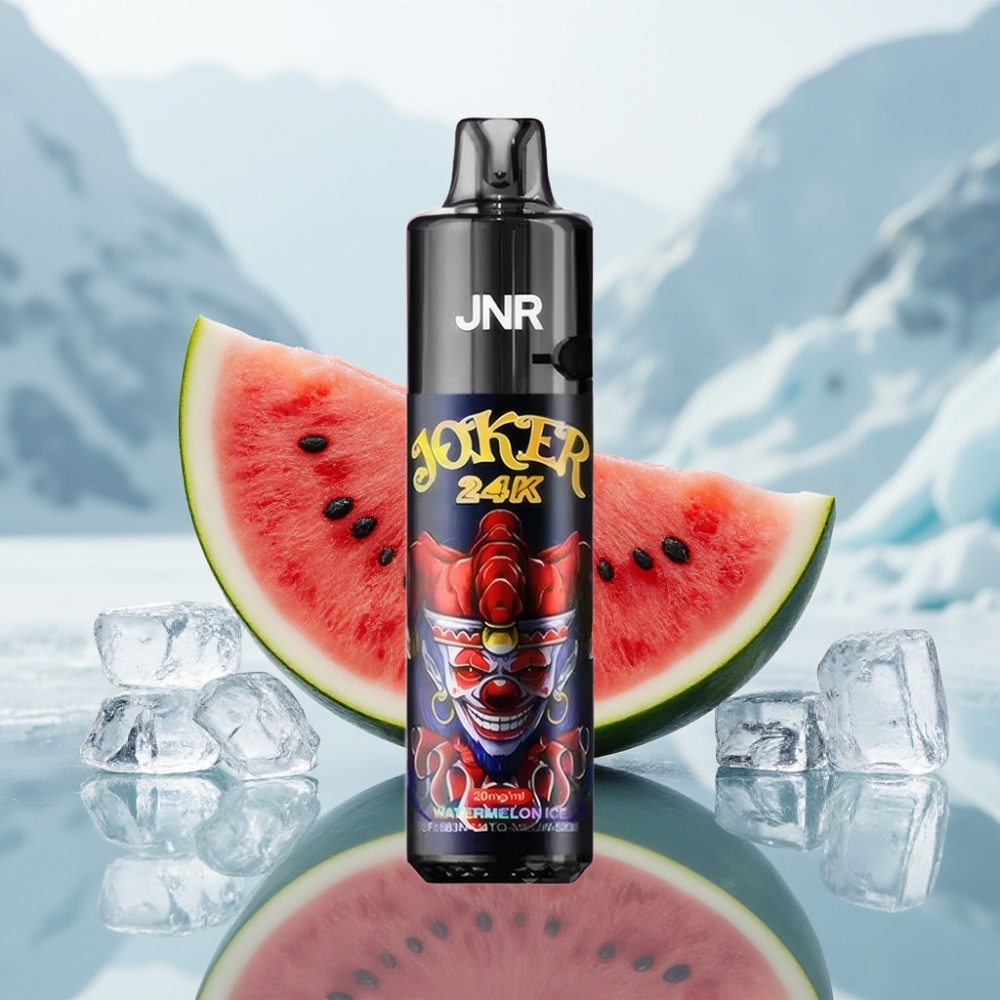 JNR Joker 24K Puffs Disposable Vape Melancia Gelo Recarregável 2+10ml 24000 Puffs