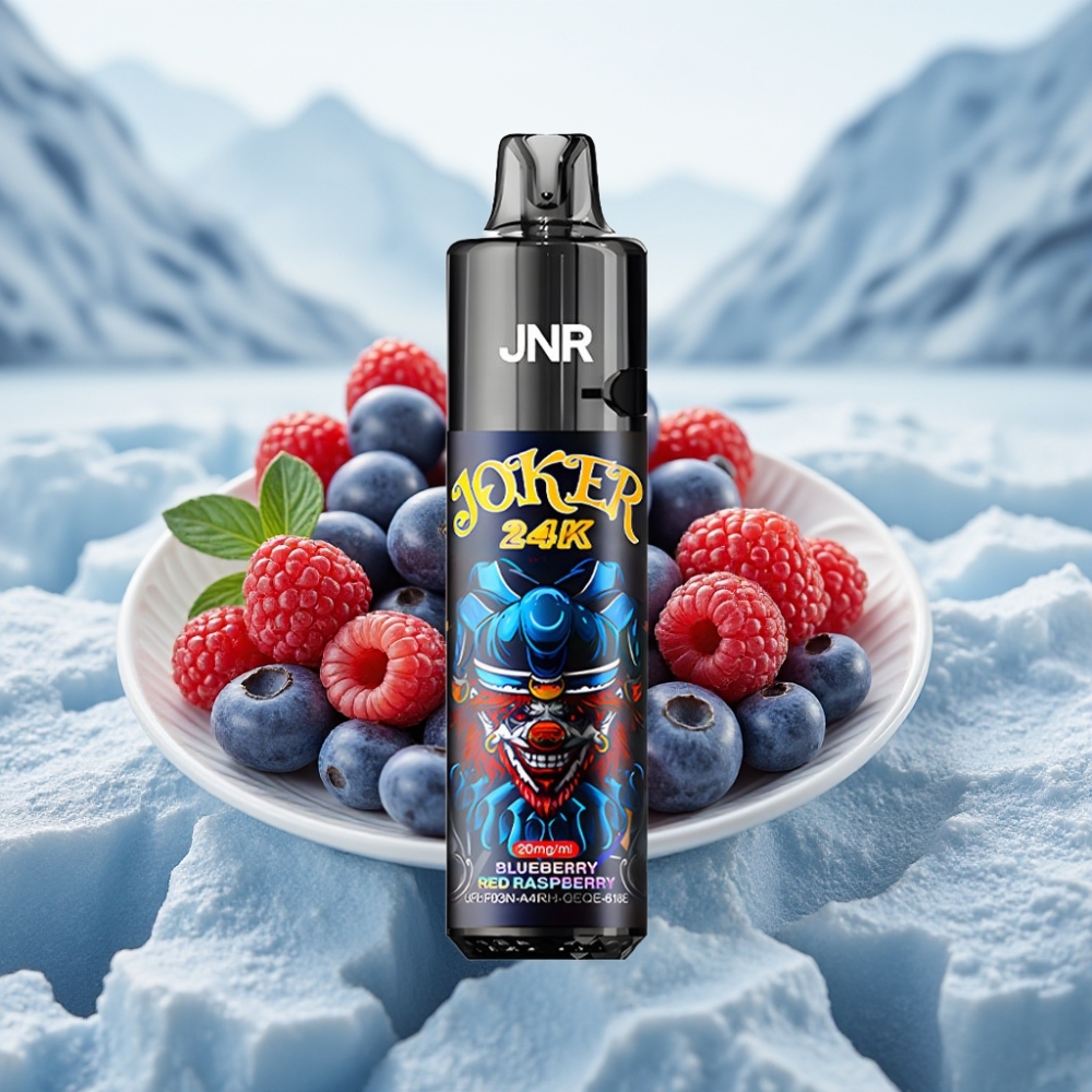 JNR Joker 24K Puffs Disposable Vape Mirtilo Framboesa Vermelha Recarregável JNR Joker 24K Puffs Disposable Vape Mirtilo Framboesa Vermelha Recarregável