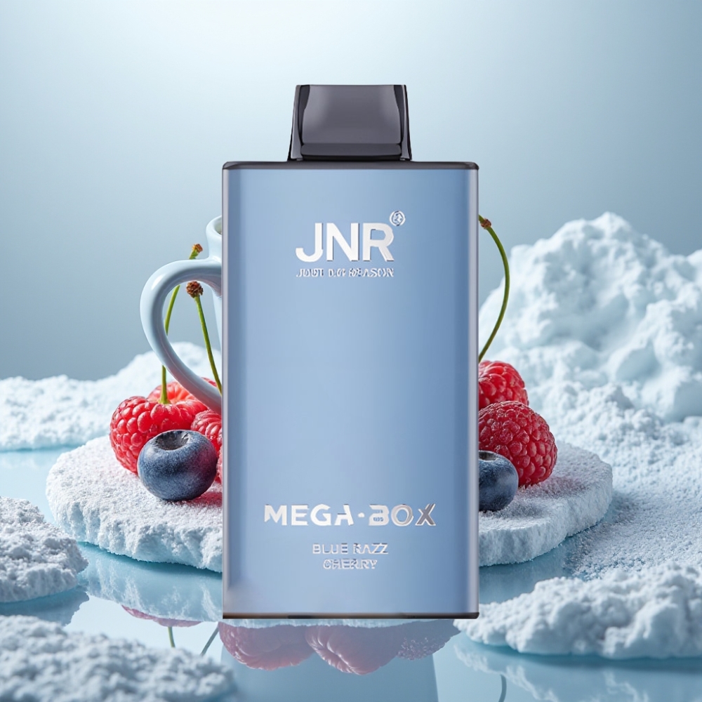 JNR Mega Box 25000 Puffs Disposable Vape Blue Razz Cereja Capacidade 30ml JNR Mega Box 25000 Puffs Disposable Vape Blue Razz Cereja Capacidade 30ml