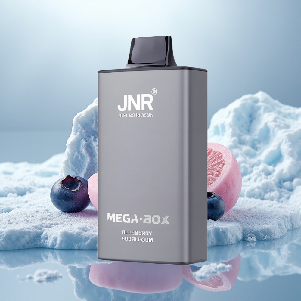 JNR Mega Box 25000 Puffs Disposable Vape Blueberry Bubblegum 30ml Capacidade 850mAh Bateria JNR Mega Box 25000 Puffs Disposable Vape Blueberry Bubblegum 30ml Capacidade 850mAh Bateria