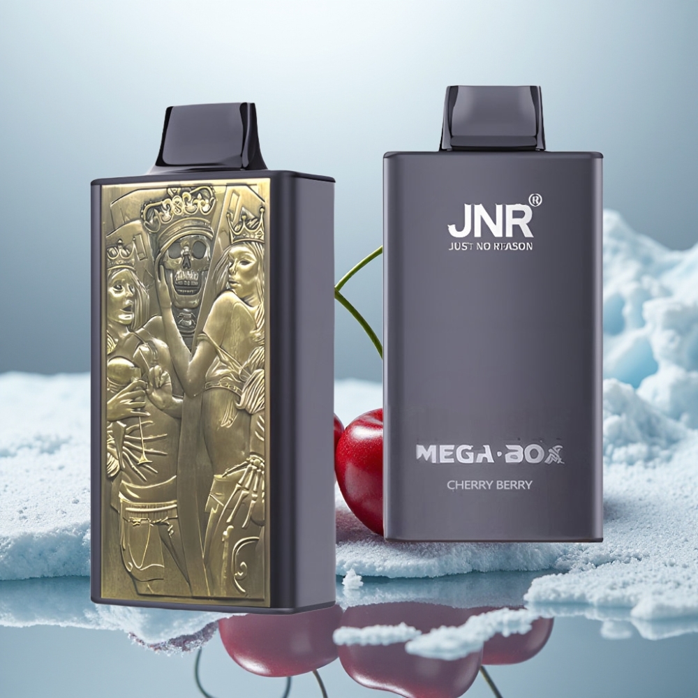 JNR Mega Box 25000 Puffs Disposable Vape Cereja Berry Capacidade 30ml