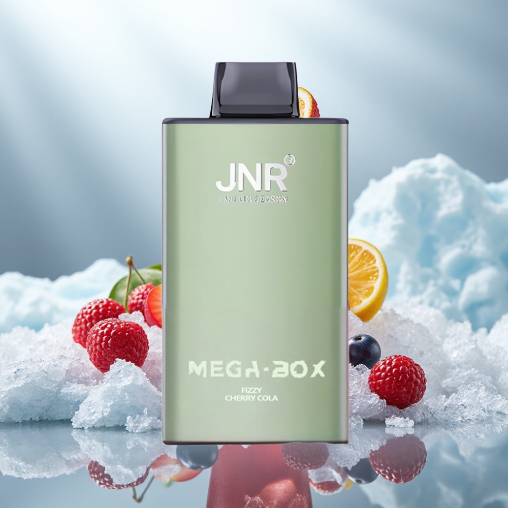 JNR Mega Box 25000 Puffs Disposable Vape Cereja Cola Fizzy Capacidade 30ml JNR Mega Box 25000 Puffs Disposable Vape Cereja Cola Fizzy Capacidade 30ml