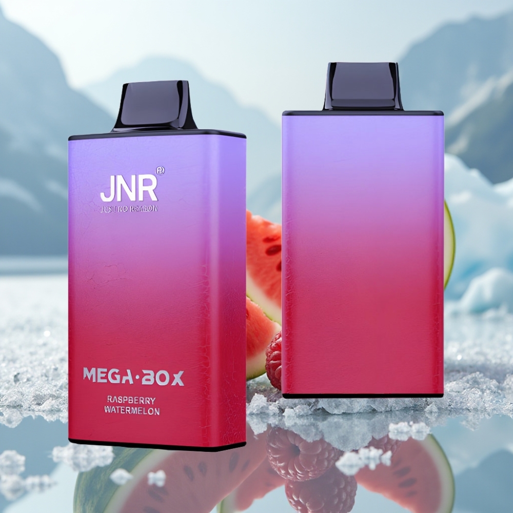 JNR Mega Box 25000 Puffs Disposable Vape Framboesa Melancia Capacidade 30ml