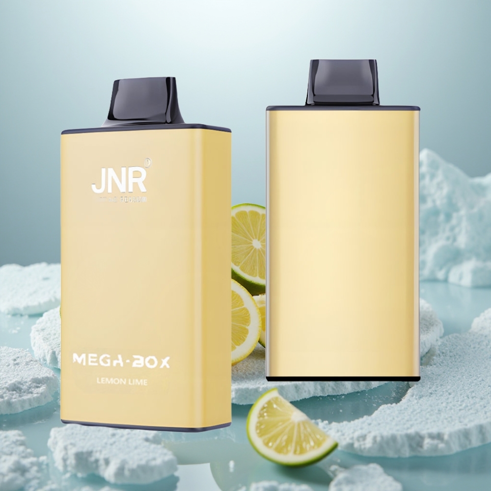 JNR Mega Box 25000 Puffs Disposable Vape Limão & Lima Capacidade 30ml
