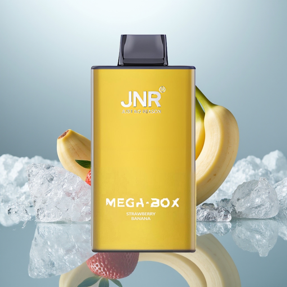 JNR Mega Box 25000 Puffs Disposable Vape Morango Banana 30ml 850mAh