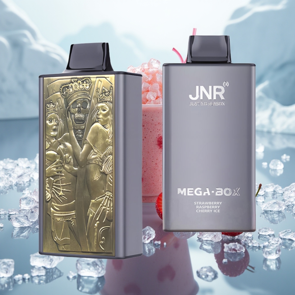 JNR Mega Box 25000 Puffs Disposable Vape Morango Framboesa Cereja Gelo 30ml 850mAh