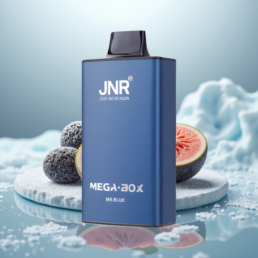 JNR Mega Box 25000 Puffs Disposable Vape Sr. Azul Capacidade de E-líquido 30ml