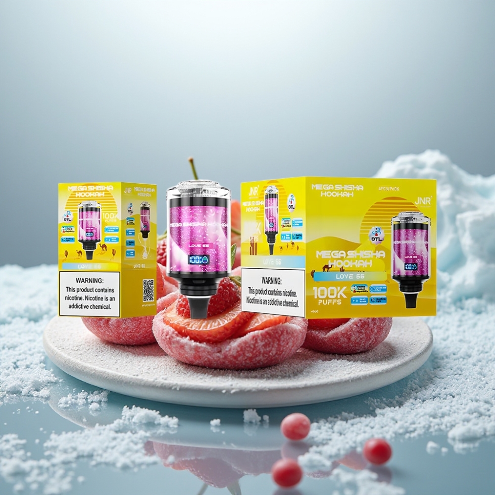 JNR Mega Shisha Hookah 100K Amor 66 Tela Inteligente Interativa