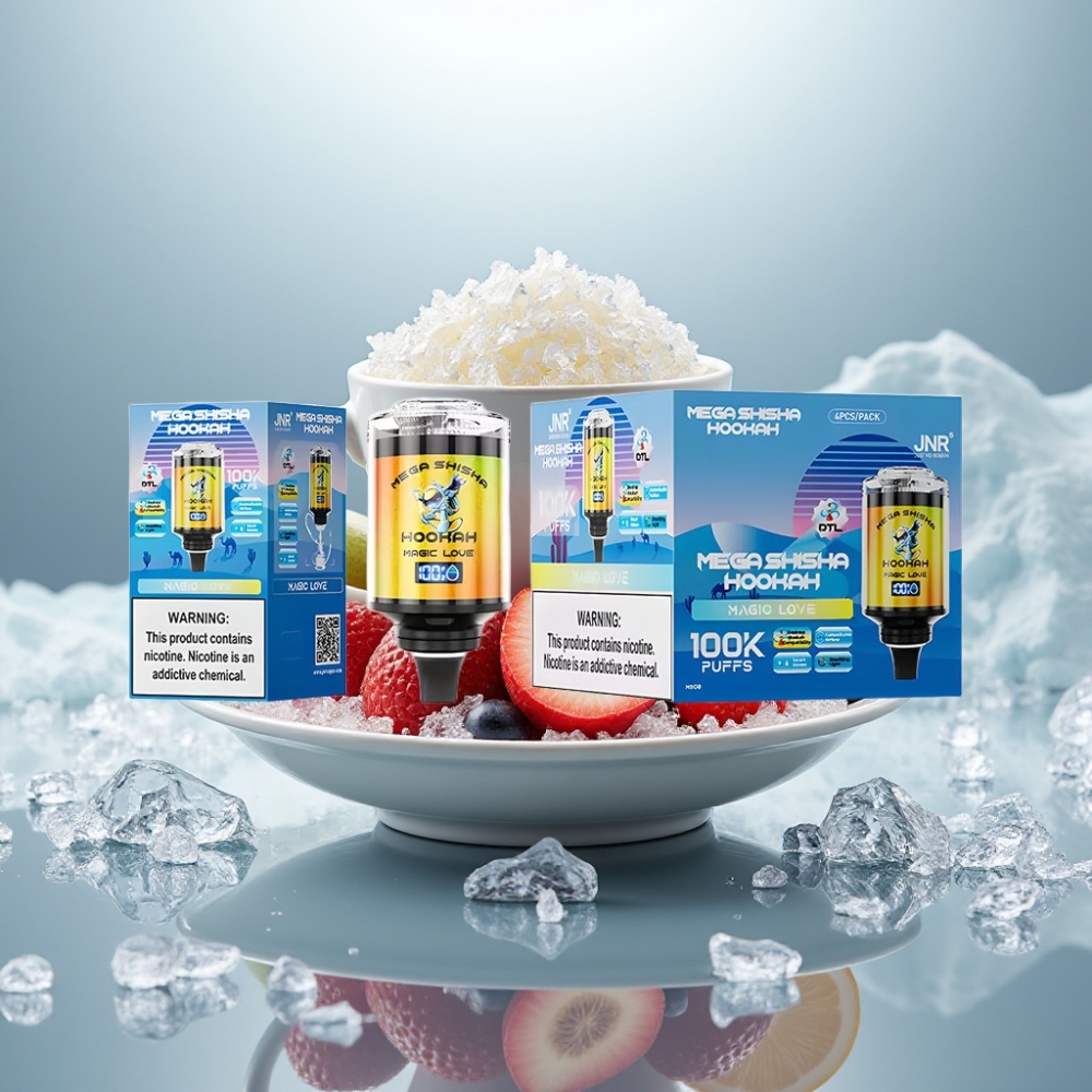 JNR Mega Shisha Hookah 100K Amor Mágico compatibilidade desktop 2200mAh