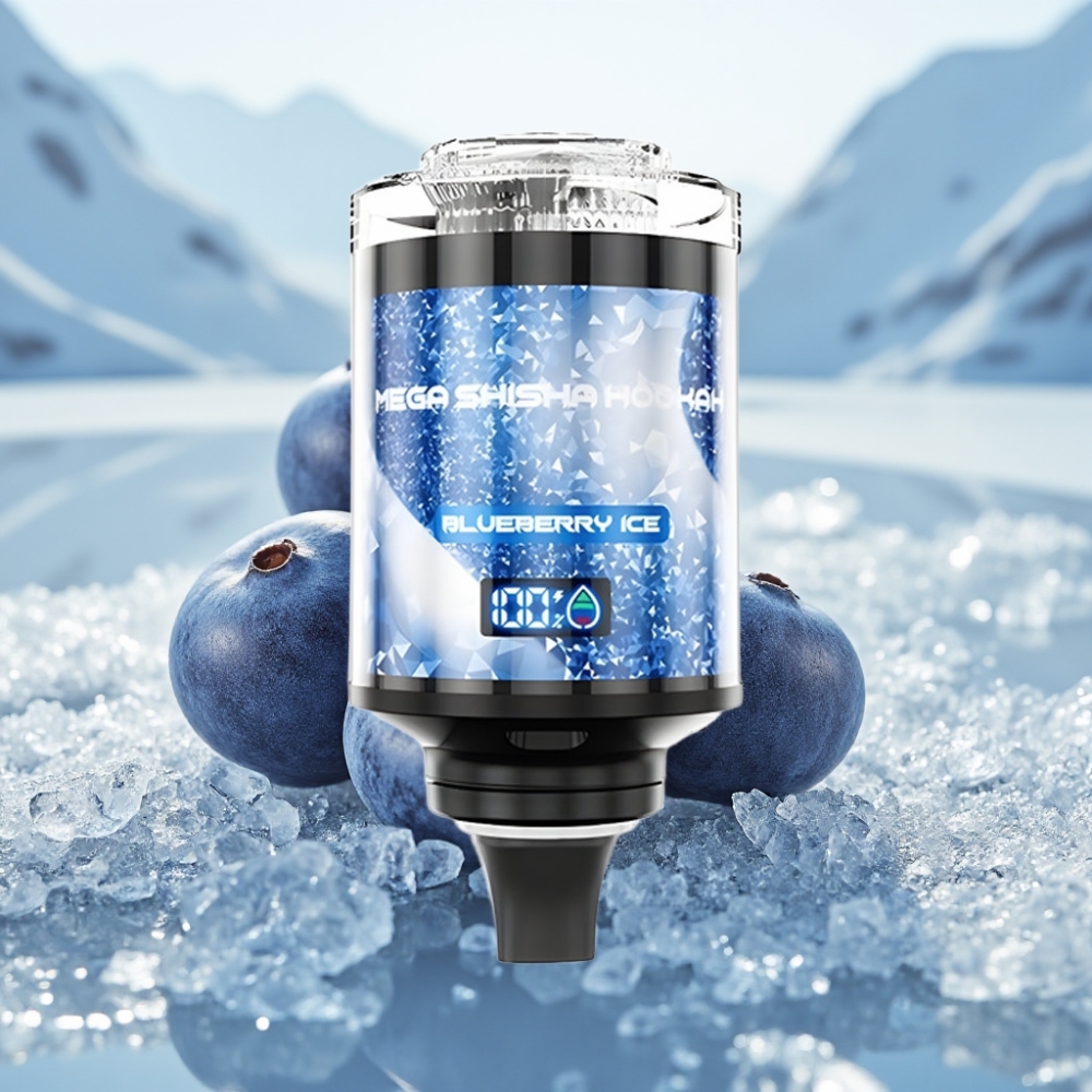 JNR Mega Shisha Hookah 100K Compatível com Desktop Mirtilo Gelo 60ml 2200mAh JNR Mega Shisha Hookah 100K Compatível com Desktop Mirtilo Gelo 60ml 2200mAh