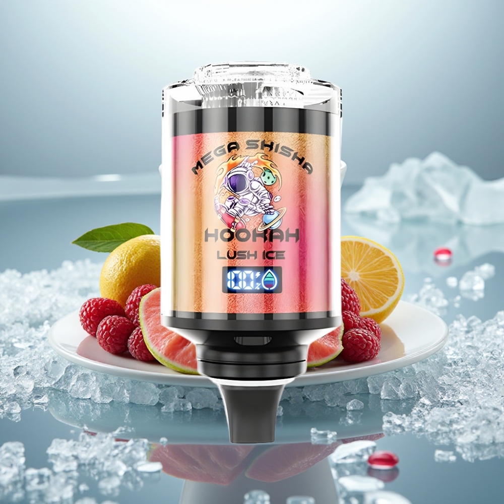 JNR Mega Shisha Hookah 100K Compatibilidade Desktop Lush Ice Gelo Refrescante Dimensões 70,2mm×270mm×143,2mm JNR Mega Shisha Hookah 100K Compatibilidade Desktop Lush Ice Gelo Refrescante Dimensões 70,2mm×270mm×143,2mm