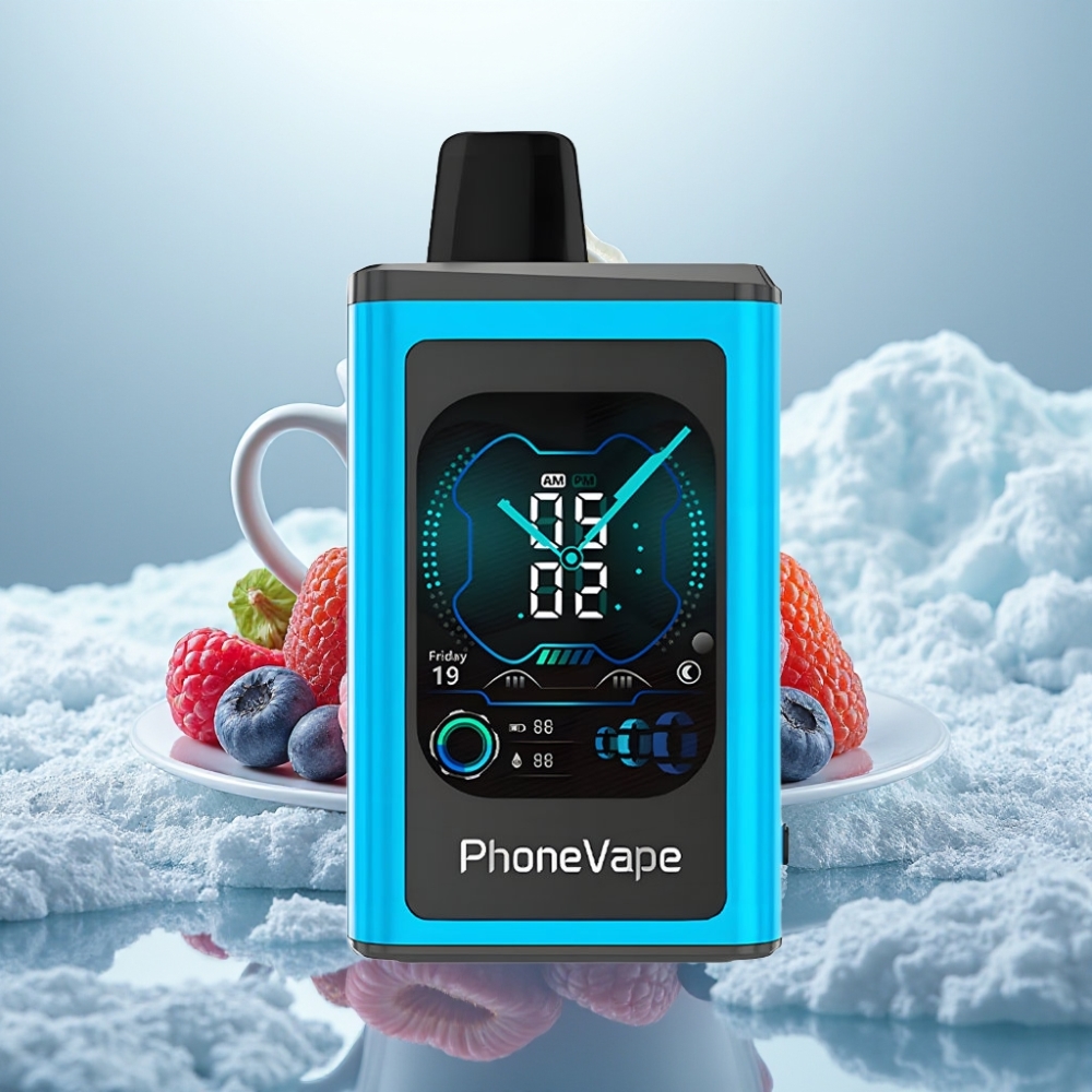 JNR PhoneVape 30000 puffs Disposable Vape Blue Razz Ice Bateria Recarregável 850mAh JNR PhoneVape 30000 puffs Disposable Vape Blue Razz Ice Bateria Recarregável 850mAh