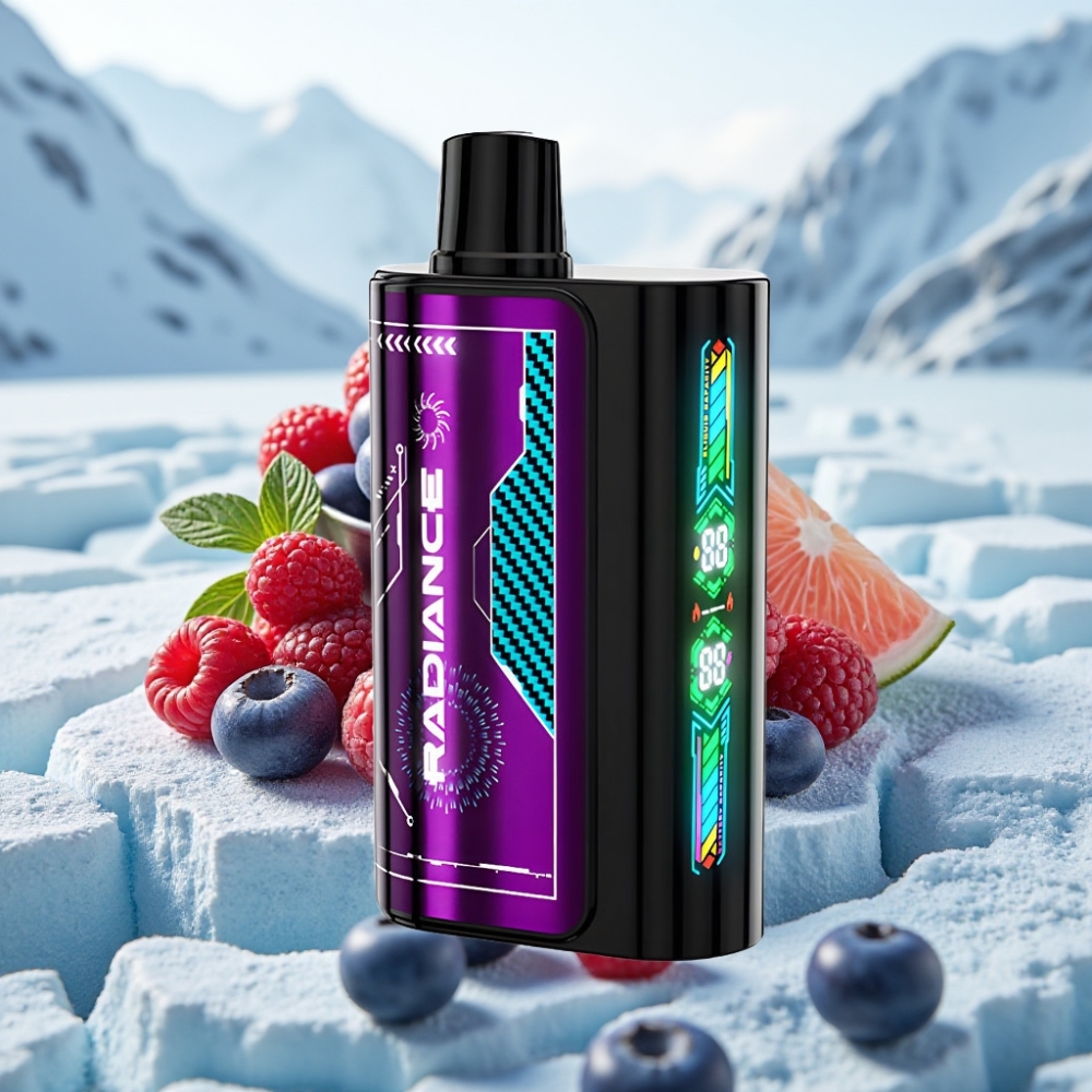 JNR Radiance 31000 Puffs Descartável AMORA AZUL AÇUCARADA Tela Inteligente Bateria Recarregável JNR Radiance 31000 Puffs Descartável AMORA AZUL AÇUCARADA Tela Inteligente Bateria Recarregável