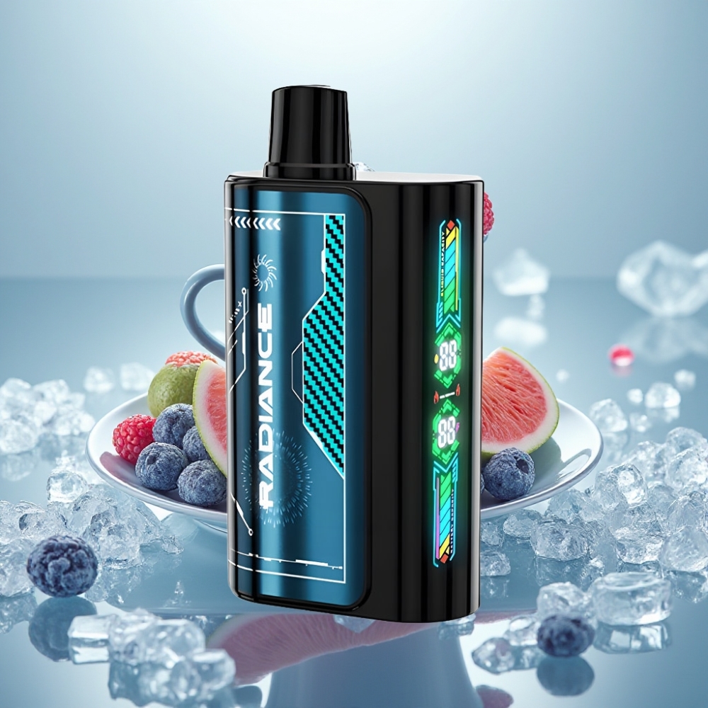 JNR Radiance 31000 Puffs Disposable Vape BLUE RAZZ ICE Tela Inteligente Bateria Recarregável JNR Radiance 31000 Puffs Disposable Vape BLUE RAZZ ICE Tela Inteligente Bateria Recarregável