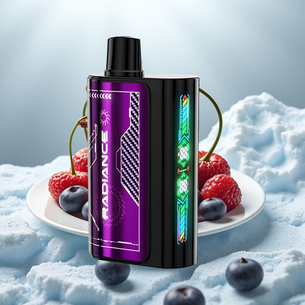 JNR Radiance 31000 Puffs Disposable Vape CEREJA SILVESTRE Tela Inteligente Bateria Recarregável JNR Radiance 31000 Puffs Disposable Vape CEREJA SILVESTRE Tela Inteligente Bateria Recarregável