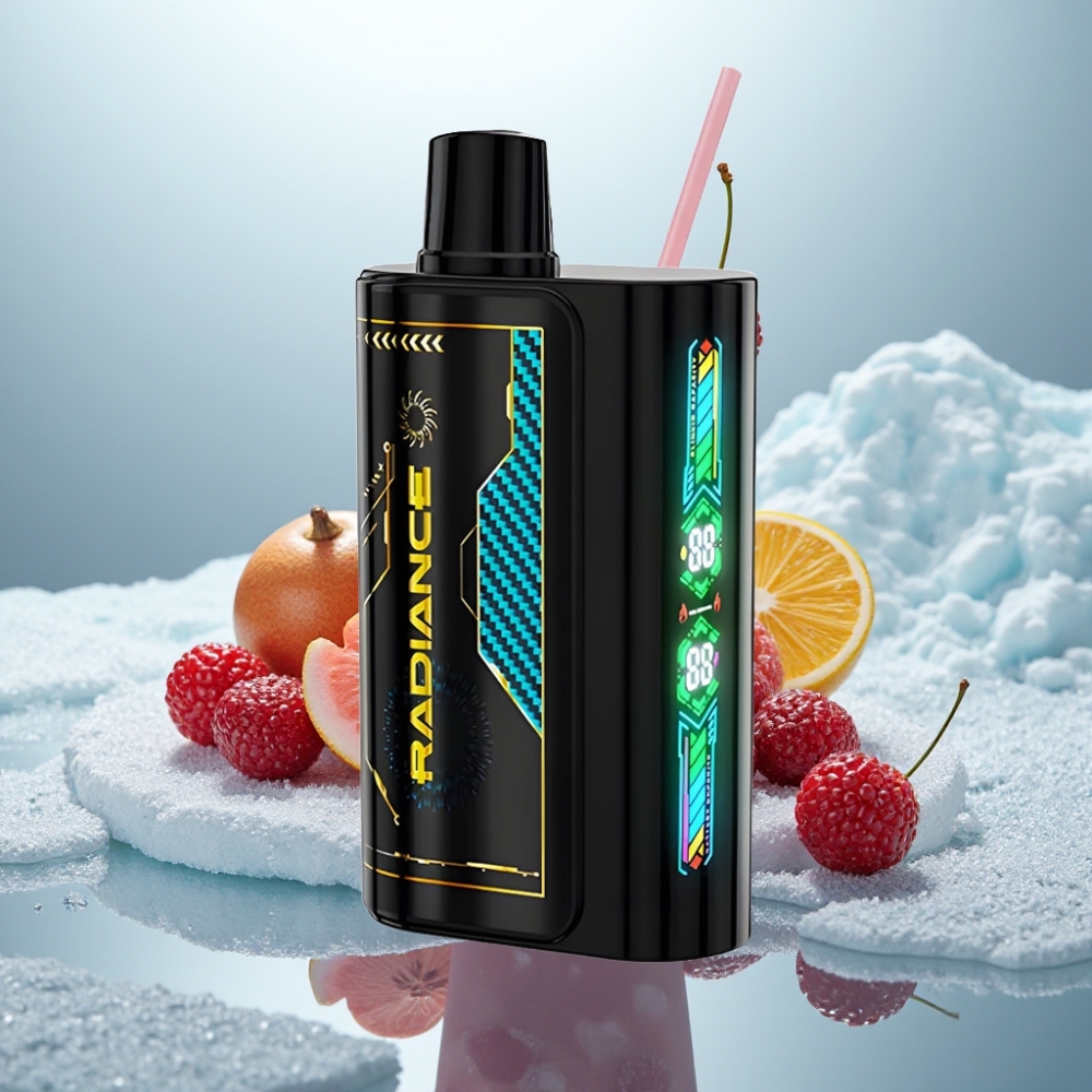JNR Radiance 31000 Puffs Disposable Vape CHERRIE COLA REFRIGERANTE Tela Inteligente Bateria Recarregável JNR Radiance 31000 Puffs Disposable Vape CHERRIE COLA REFRIGERANTE Tela Inteligente Bateria Recarregável