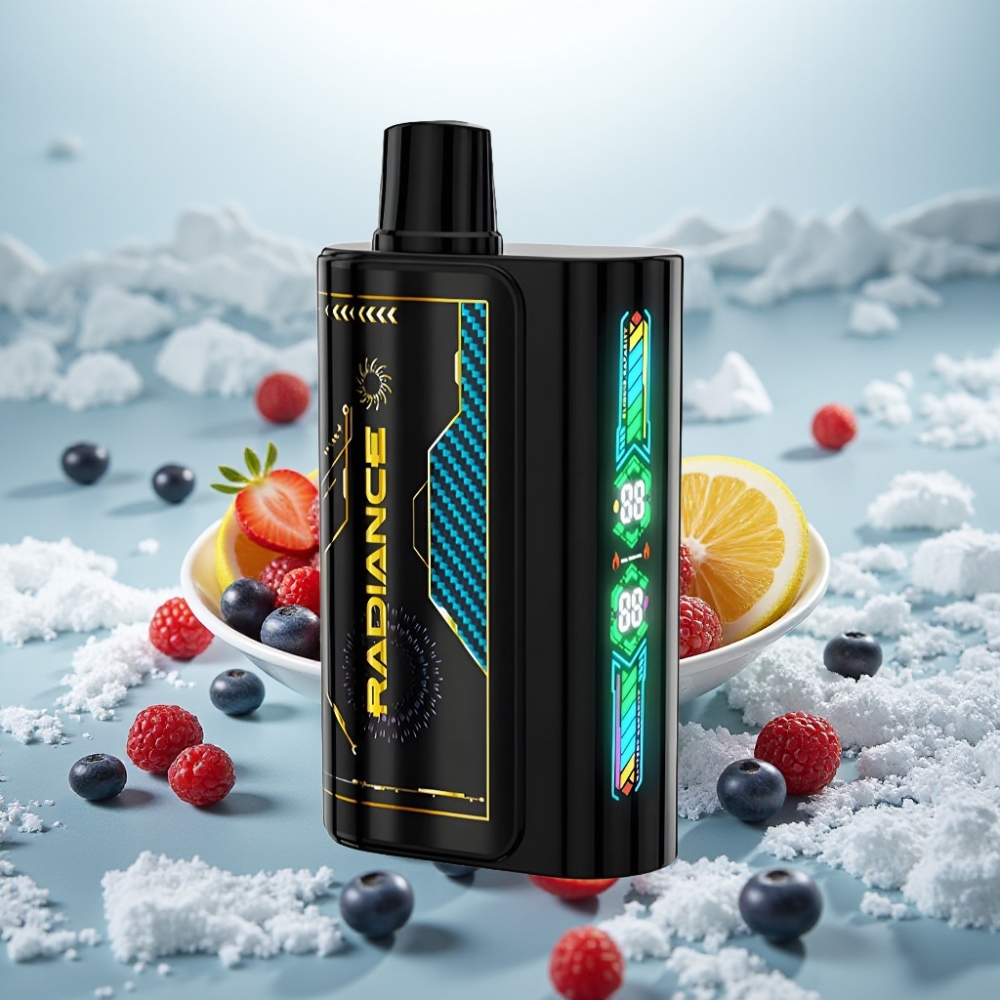 JNR Radiance 31000 Puffs Disposable Vape FRUTAS VERMELHAS MISTAS Tela Inteligente Bateria Recarregável JNR Radiance 31000 Puffs Disposable Vape FRUTAS VERMELHAS MISTAS Tela Inteligente Bateria Recarregável