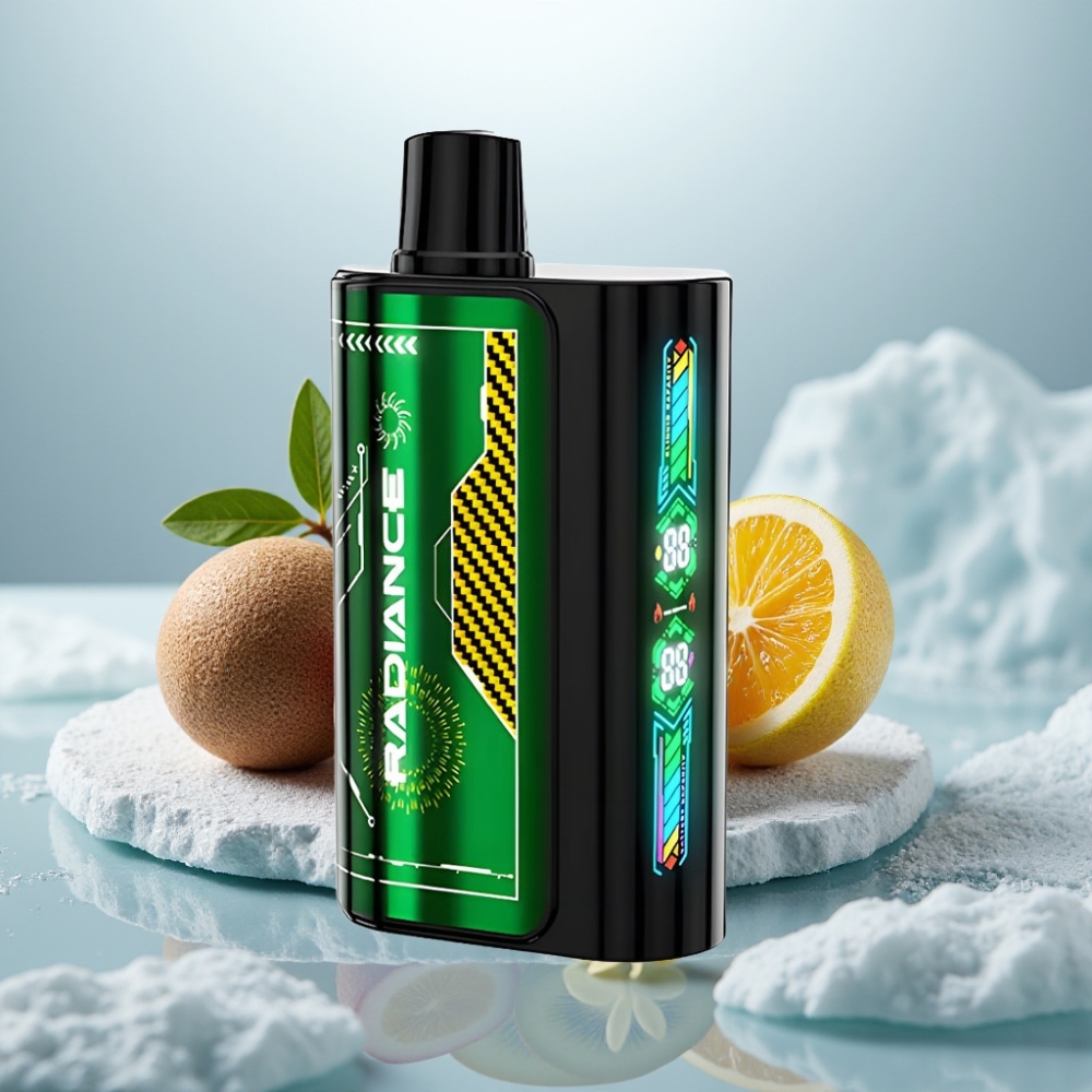 JNR Radiance 31000 Puffs Disposable Vape MARACUJÁ KIWI Tela Inteligente Bateria Recarregável JNR Radiance 31000 Puffs Disposable Vape MARACUJÁ KIWI Tela Inteligente Bateria Recarregável