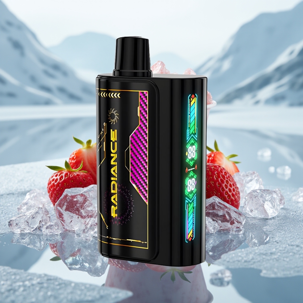 JNR Radiance 31000 Puffs Disposable Vape MORANGO GELADO Tela Inteligente Bateria Recarregável JNR Radiance 31000 Puffs Disposable Vape MORANGO GELADO Tela Inteligente Bateria Recarregável