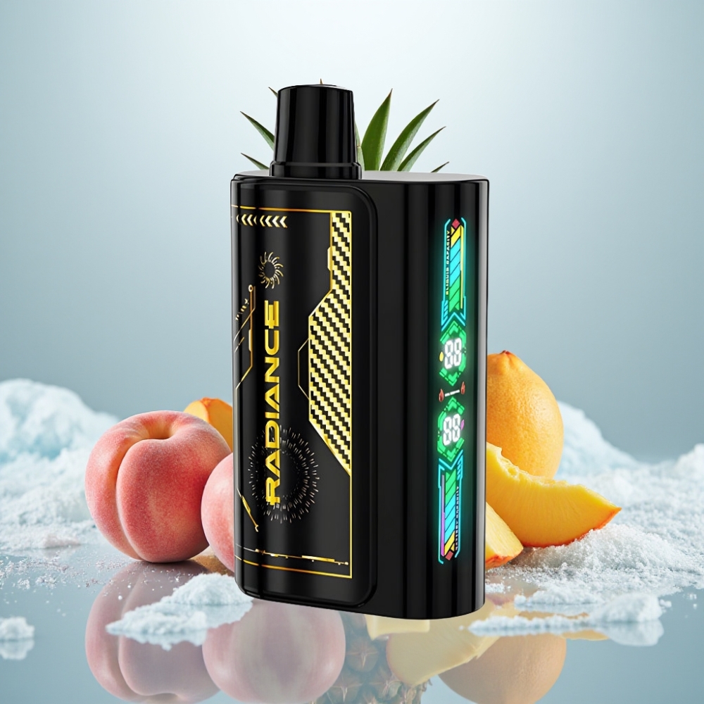 JNR Radiance 31000 Puffs PÊSSEGO MANGA ABACAXI Tela Inteligente Dual Mesh