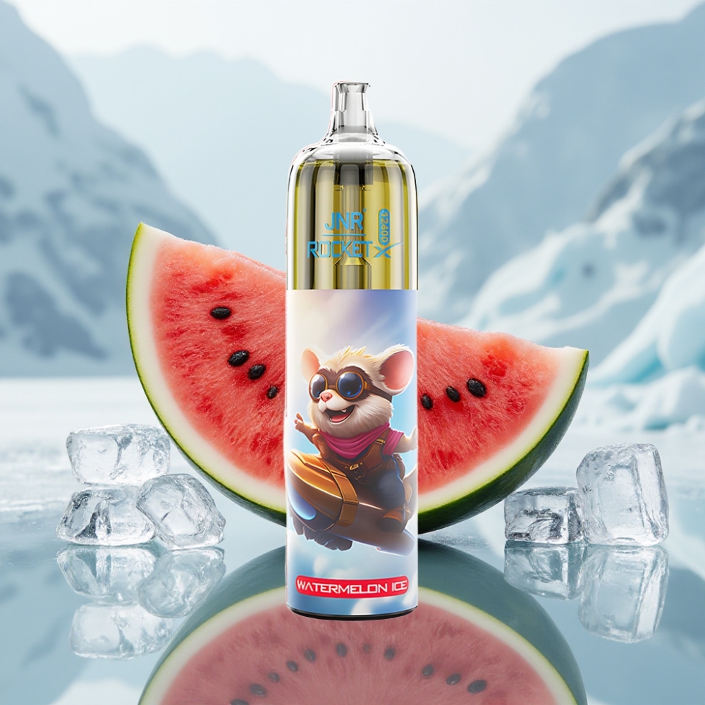 JNR Rocket-X 12400 Puffs Disposable Vape Melancia Gelo Fluxo de Ar Ajustável JNR Rocket-X 12400 Puffs Disposable Vape Melancia Gelo Fluxo de Ar Ajustável