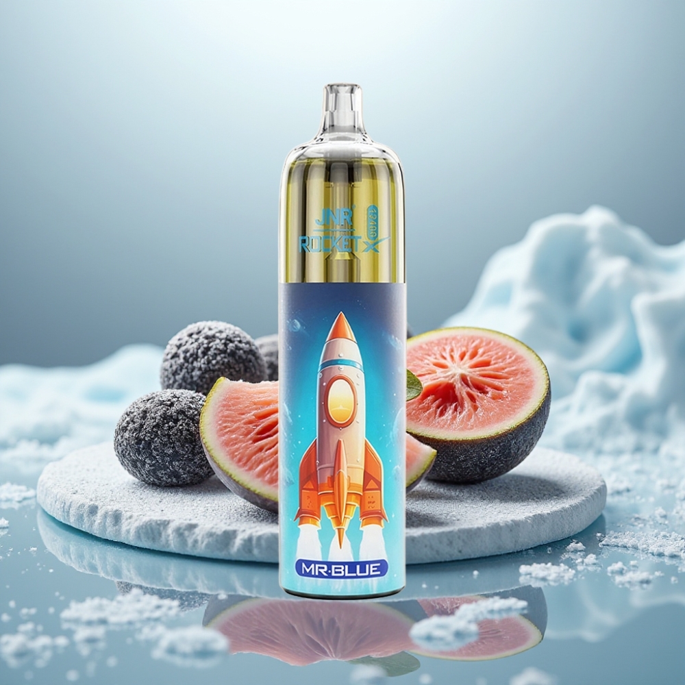 JNR Rocket-X 12400 Puffs Disposable Vape Sr. Azul Fluxo de Ar Ajustável RGB