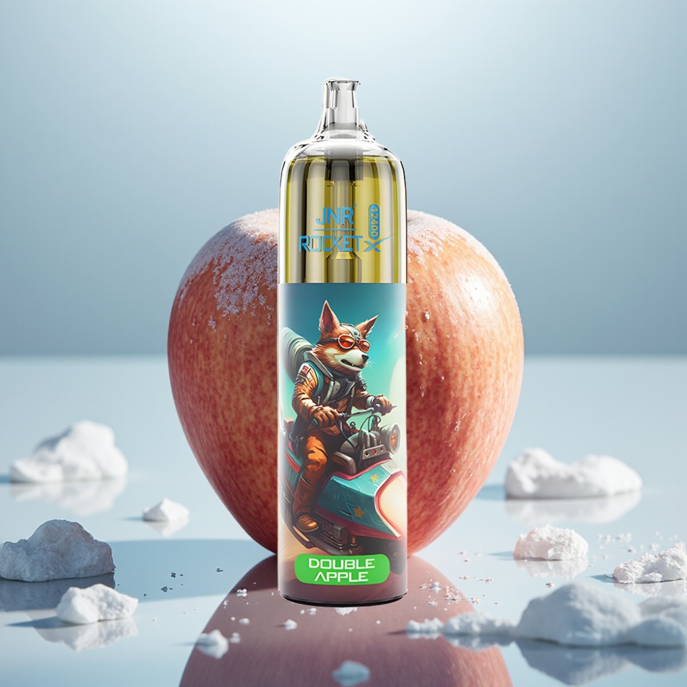 JNR Rocket-X 12400 Puffs Maçã Dupla Fluxo de Ar Ajustável RGB