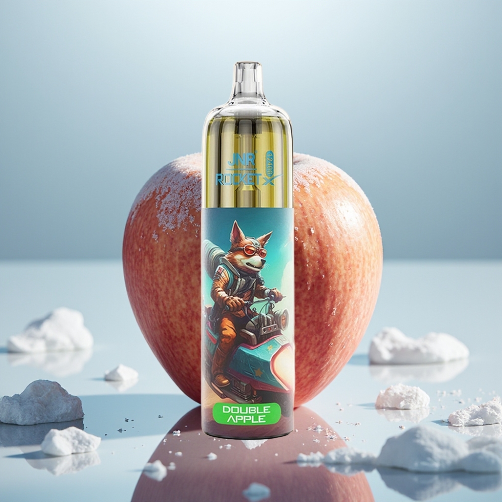 JNR Rocket-X 12400 Puffs Maçã Dupla Fluxo de Ar Ajustável RGB