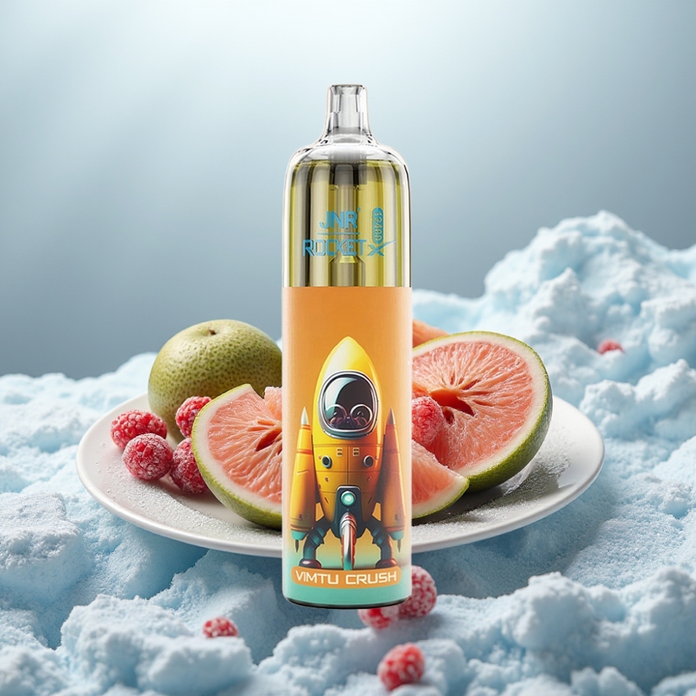 JNR Rocket-X 12400 Puffs Vape Descartável Vimtu Crush com Fluxo de Ar Ajustável e RGB