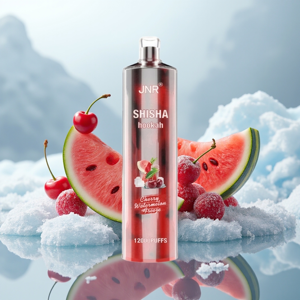 JNR Shisha Hookah 12000 Puffs Cereja Melancia Gelada 750mAh Tipo-C JNR Shisha Hookah 12000 Puffs Cereja Melancia Gelada 750mAh Tipo-C