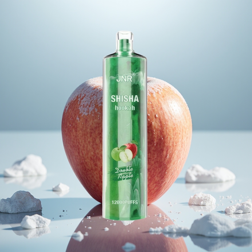 JNR Shisha Hookah 12000 Puffs Maçã Dupla 24ml 750mAh JNR Shisha Hookah 12000 Puffs Maçã Dupla 24ml 750mAh