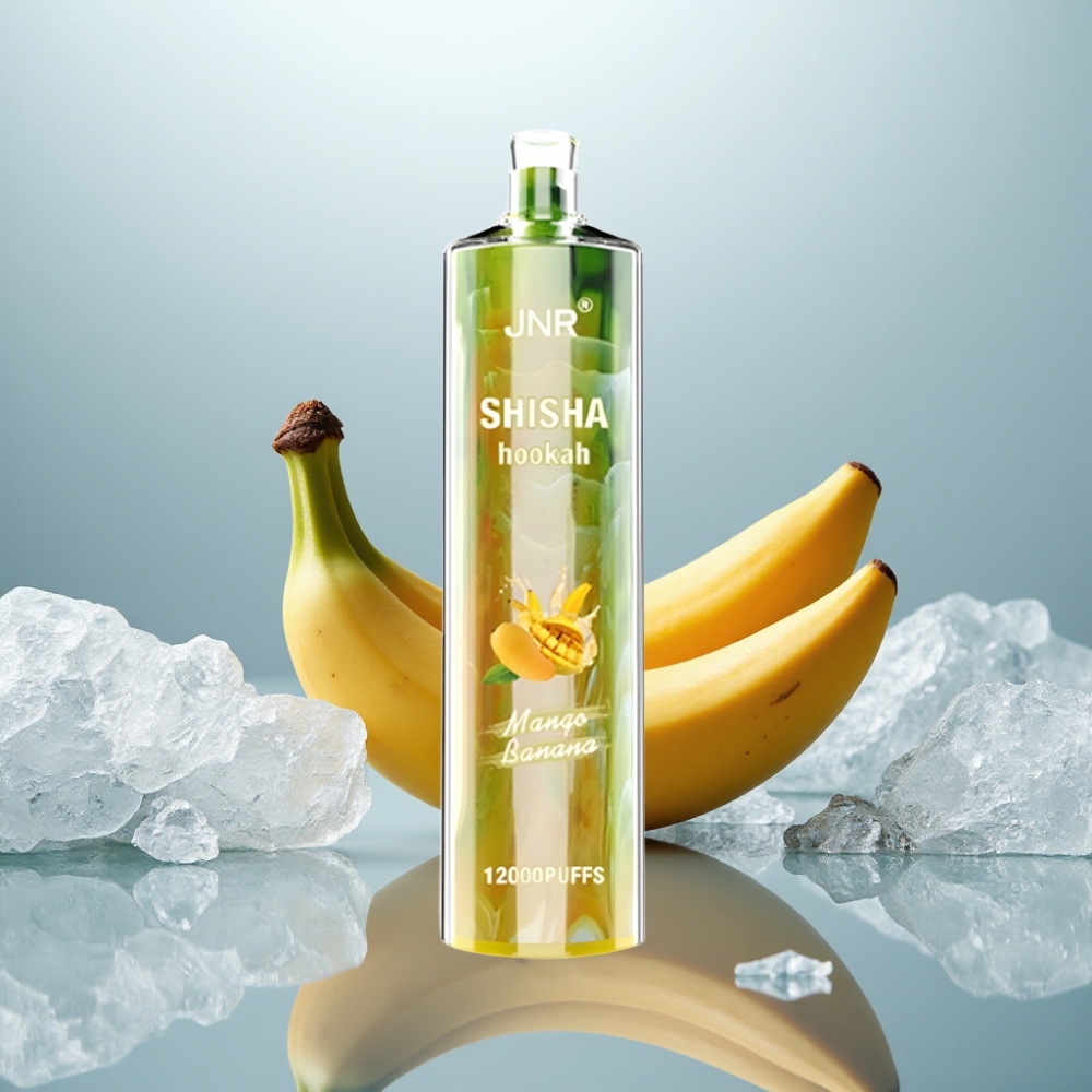JNR Shisha Hookah 12000 Puffs Manga Banana Capacidade da Bateria: 750mAh JNR Shisha Hookah 12000 Puffs Manga Banana Capacidade da Bateria: 750mAh
