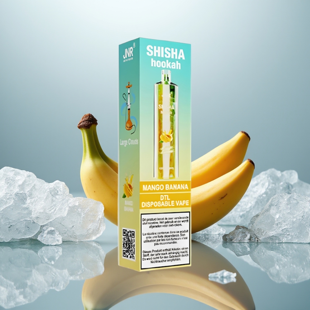 JNR Shisha Hookah 12000 Puffs Manga Banana Capacidade da Bateria: 750mAh