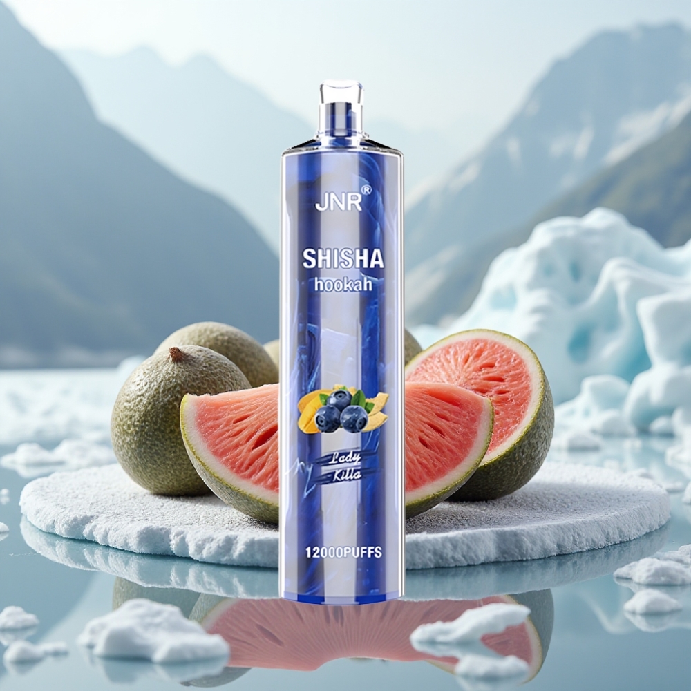 JNR Shisha Hookah 12000 Puffs Mata Senhora Capacidade 24ml JNR Shisha Hookah 12000 Puffs Mata Senhora Capacidade 24ml