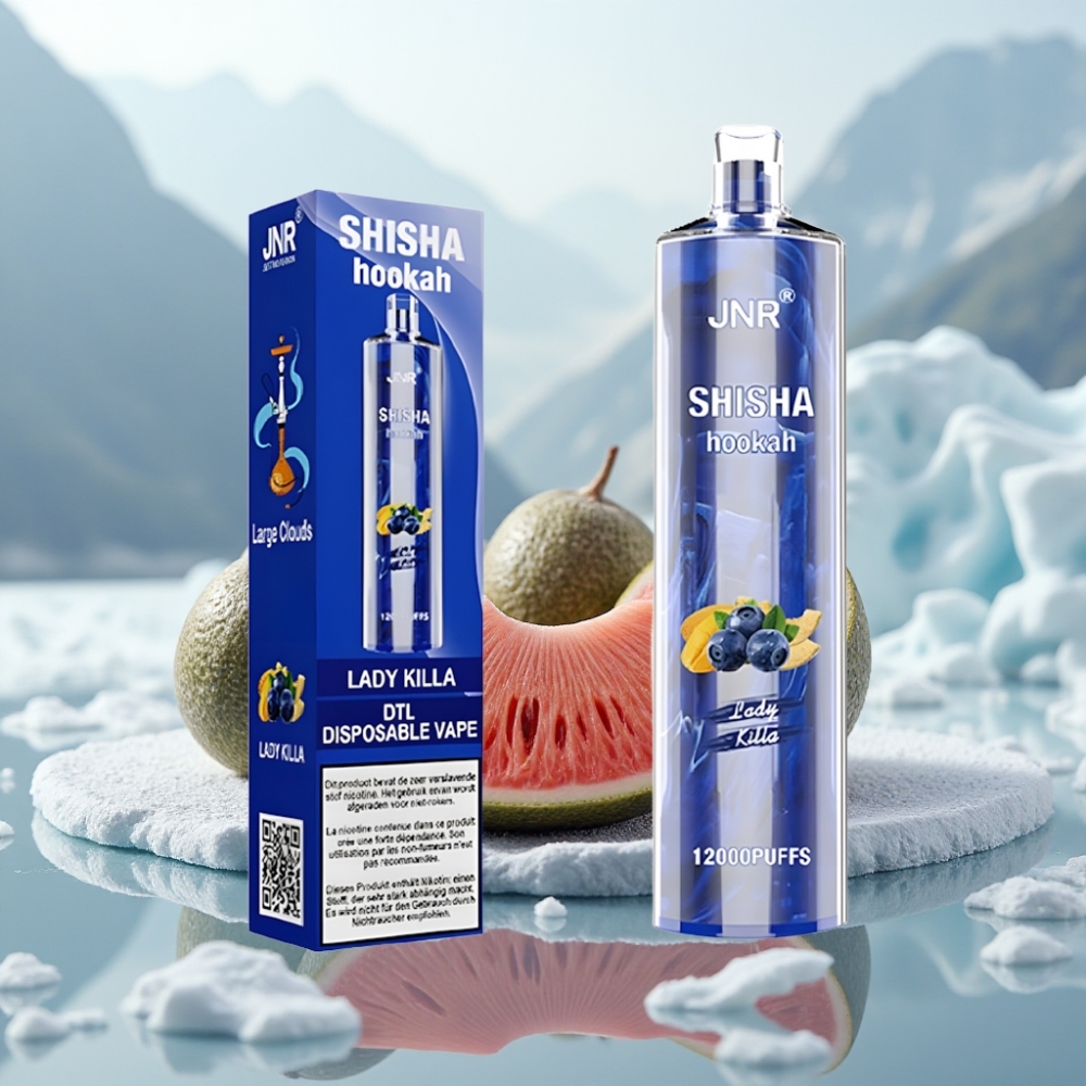 JNR Shisha Hookah 12000 Puffs Mata Senhora Capacidade 24ml