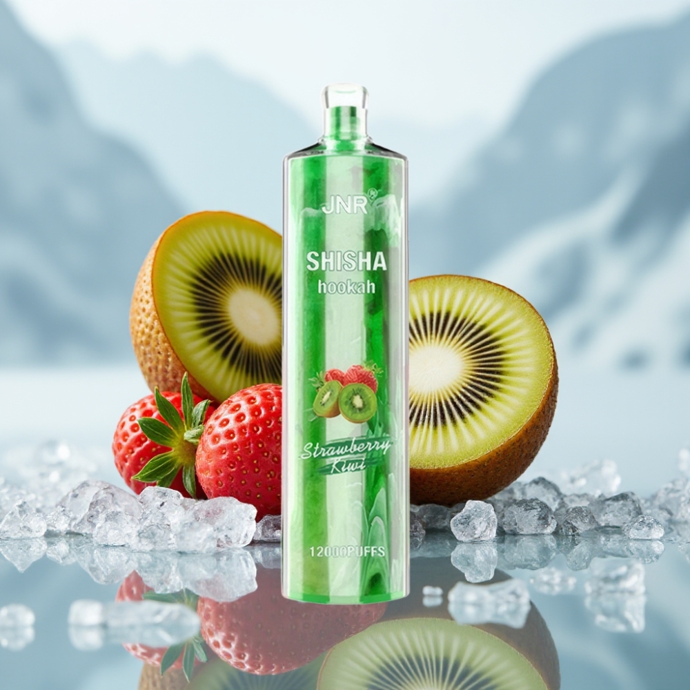 JNR Shisha Hookah 12000 Puffs Morango Kiwi 24ml Type-C JNR Shisha Hookah 12000 Puffs Morango Kiwi 24ml Type-C