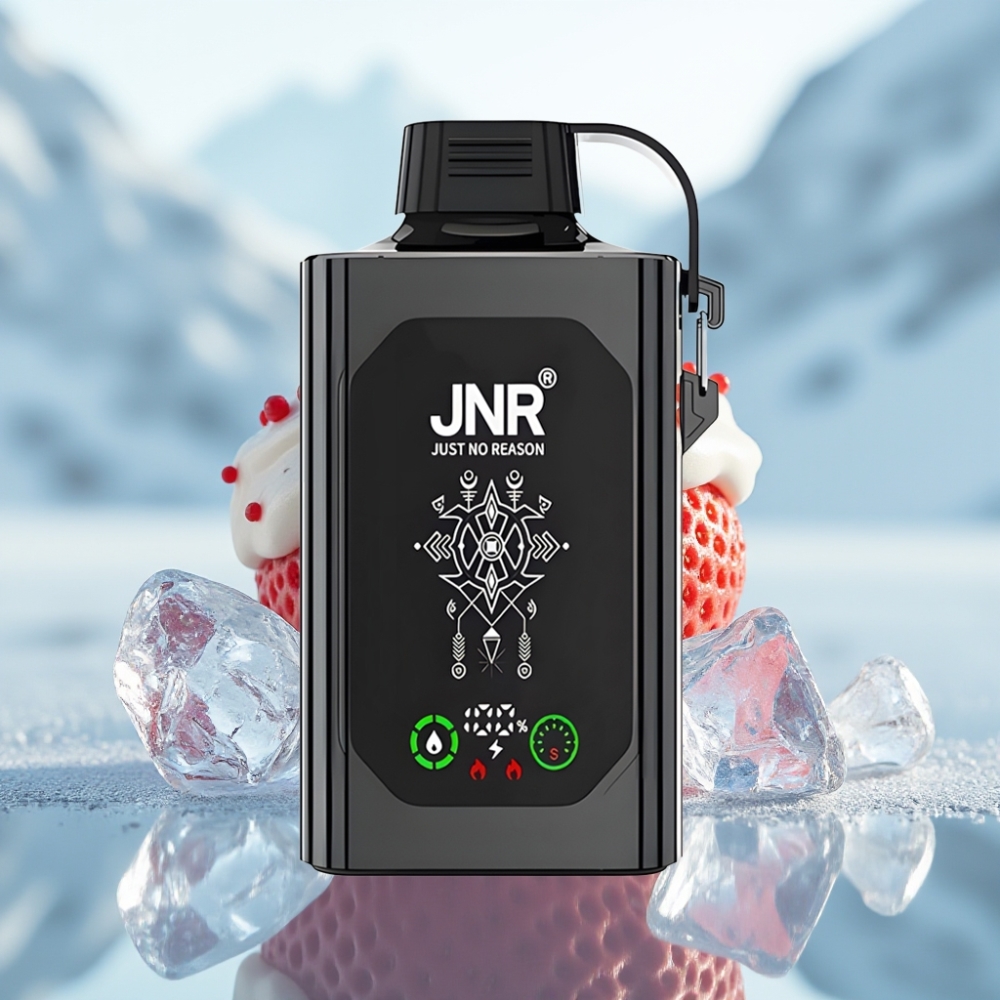 JNR Shisha Hookah Box 20500 Puffs Morango Gelo Display HD Bateria 1000mAh JNR Shisha Hookah Box 20500 Puffs Morango Gelo Display HD Bateria 1000mAh