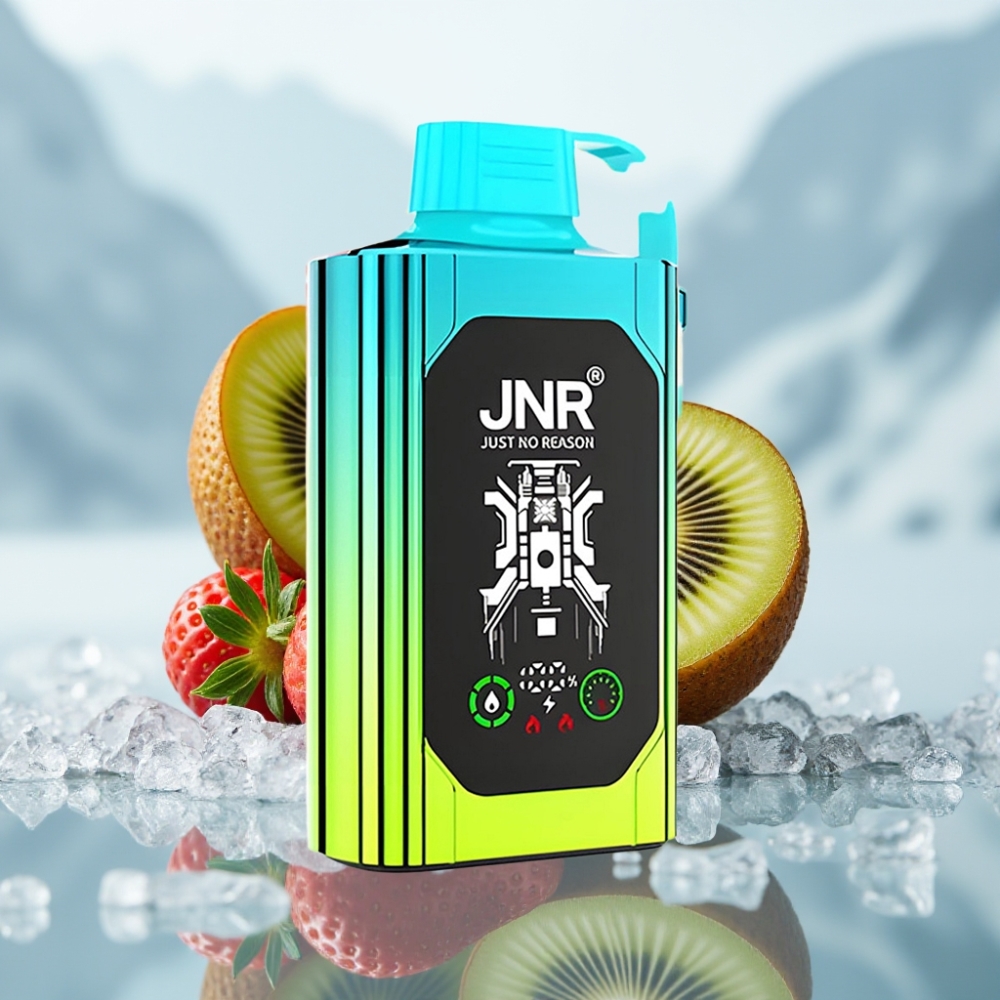 JNR Shisha Hookah Box 20500 Puffs Morango Kiwi Tela HD Carga Rápida Type-C JNR Shisha Hookah Box 20500 Puffs Morango Kiwi Tela HD Carga Rápida Type-C