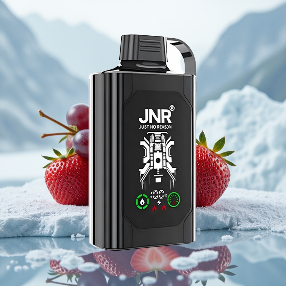 JNR Shisha Hookah Box 20500 Puffs Morango Uva Display HD Bateria 1000mAh