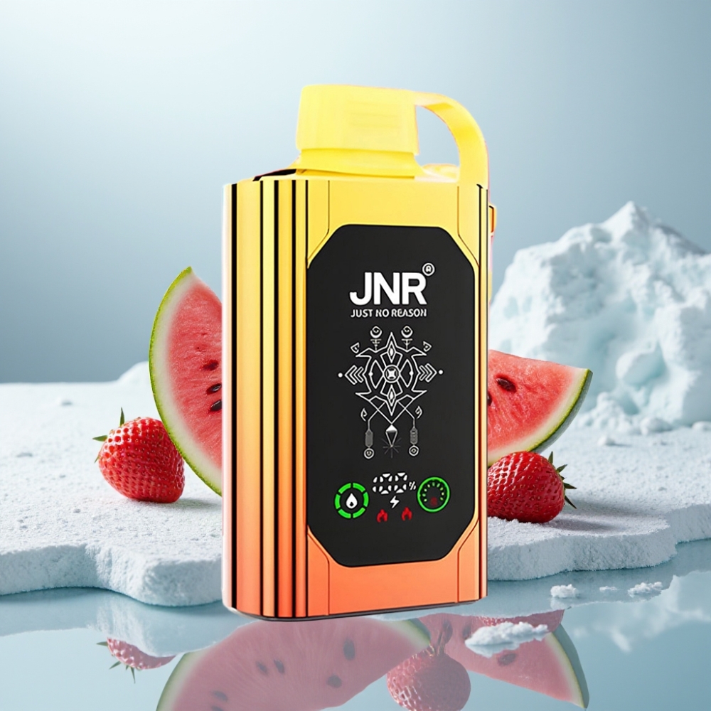 JNR Shisha Hookah Box 20500 Puffs Sabor Melancia Morango Chiclete Tela HD Carga Tipo-C