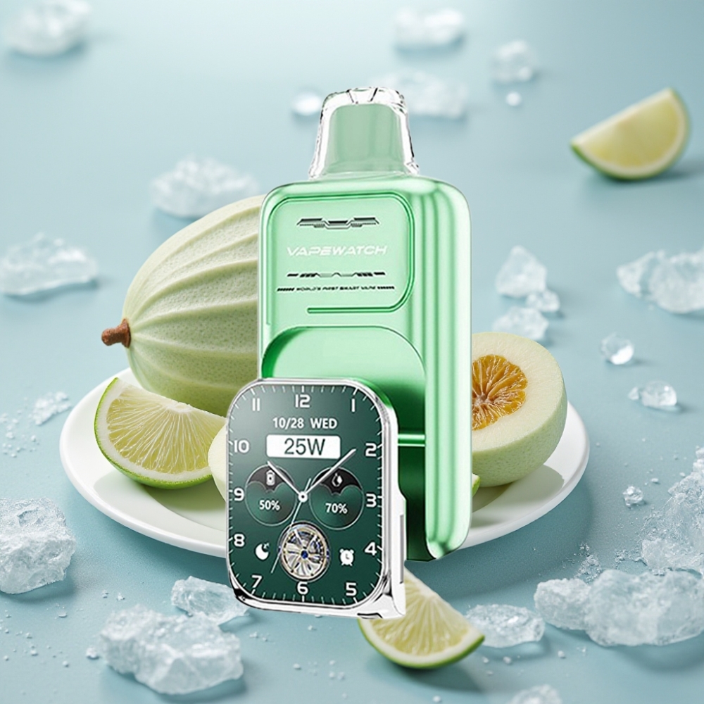 JNR VapeWatch 30000 Puffs Disposable Vape Menta de Miami 19mL 5% Nicotina JNR VapeWatch 30000 Puffs Disposable Vape Menta de Miami 19mL 5% Nicotina